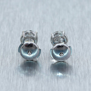 Modern 14k White Gold 1.98ctw Diamond Stud Earrings