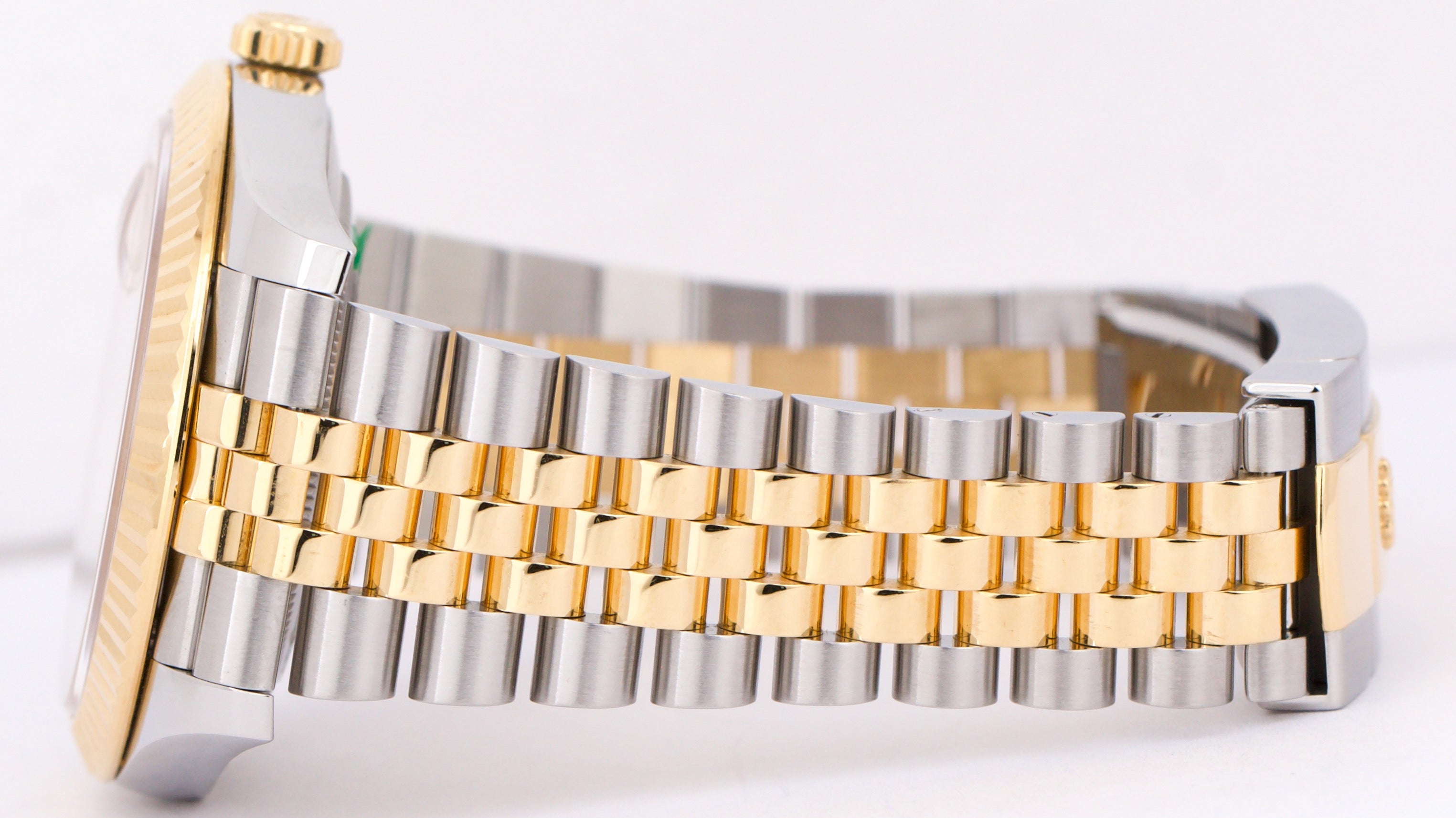 Rolex DateJust 41 CHAMPAGNE DIAMOND 18K Gold Steel 41mm JUBILEE Fluted 126333