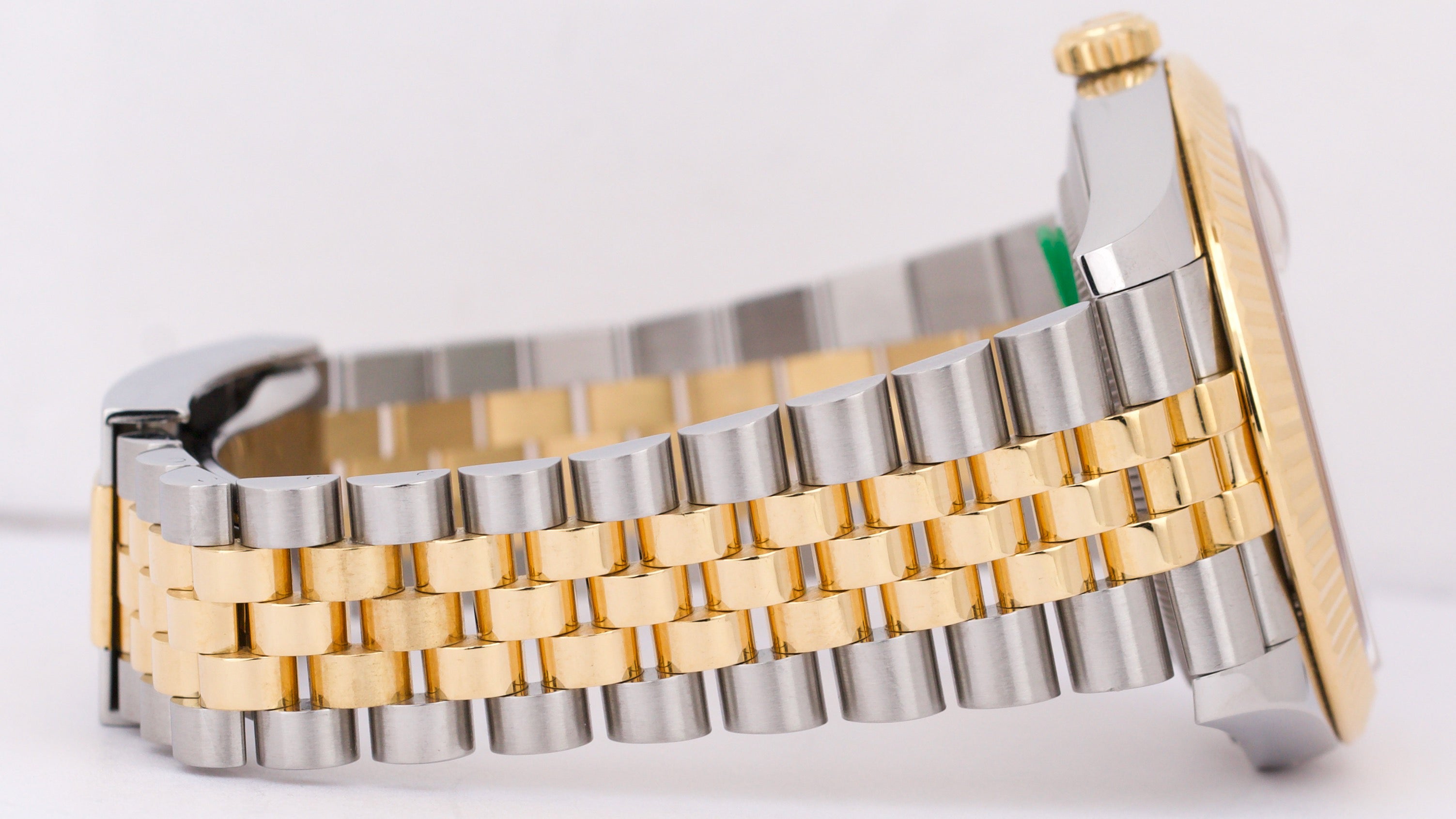 Rolex DateJust 41 CHAMPAGNE DIAMOND 18K Gold Steel 41mm JUBILEE Fluted 126333