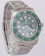 MINT Rolex Submariner HULK Green Ceramic Stainless Steel 40mm Watch 116610 LV
