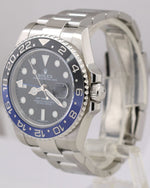 Rolex GMT-Master II BATMAN Blue Black Ceramic Stainless 40mm Watch 116710 BLNR