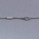 Van Cleef & Arpels 18k White Gold Alhambra Mother of Pearl Pendant 16" Necklace