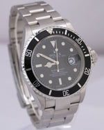 Rolex Submariner Date Black REHAUT Stainless Steel Oyster SEL 40mm 16610 Watch