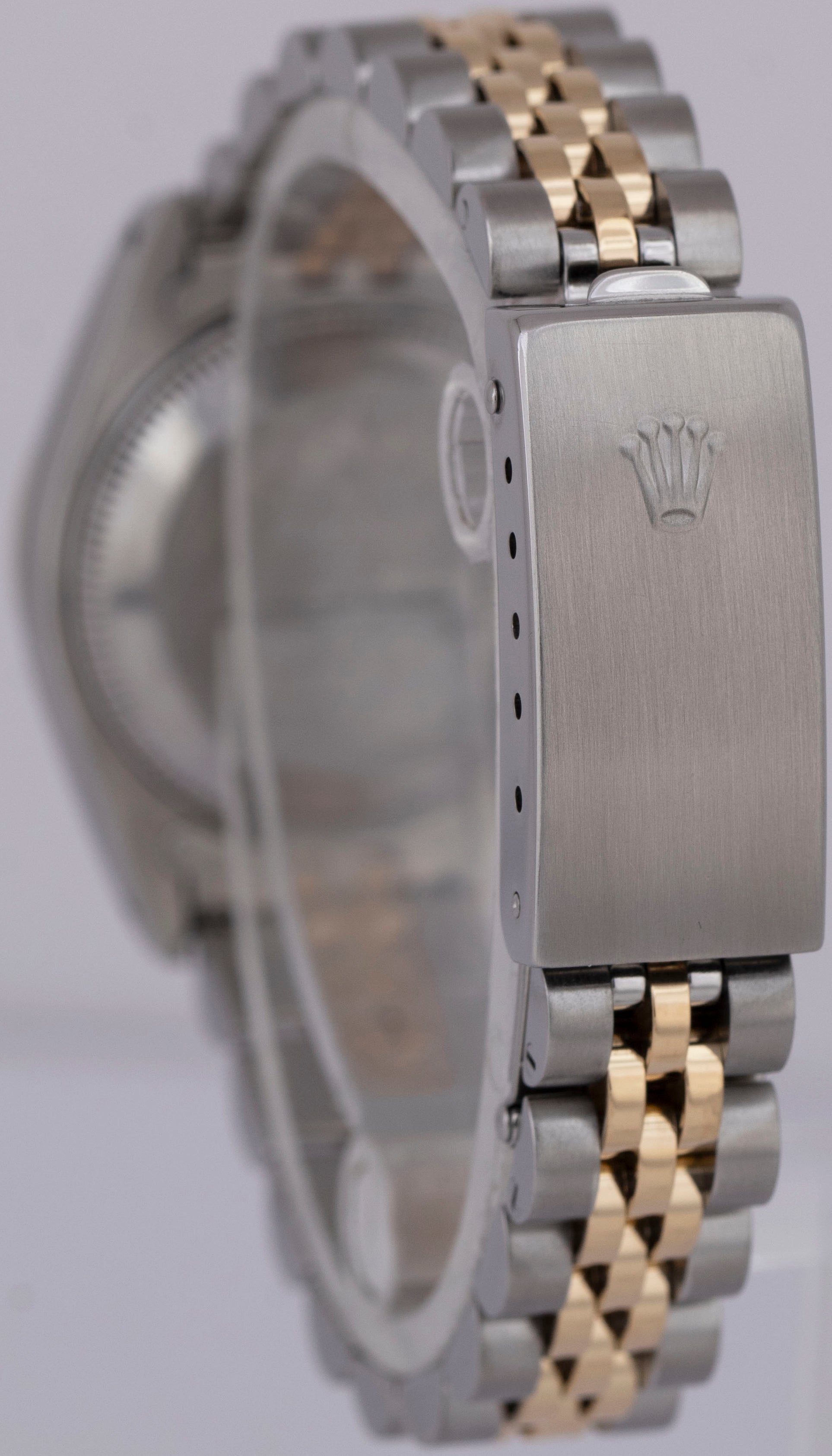 PAPERS MINT Rolex DateJust 26mm White Roman Two-Tone 18K Gold Jubilee 69173 BOX