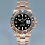 2023 NEW PAPERS Rolex GMT Master Rose Gold Ceramic Root Beer 126715 Watch Box