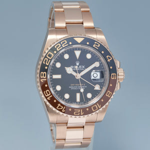 2023 NEW PAPERS Rolex GMT Master Rose Gold Ceramic Root Beer 126715 Watch Box