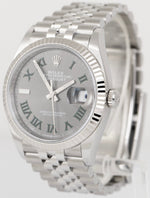 NEW 2024 PAPERS Rolex DateJust Wimbledon 36mm Steel Jubilee Watch 126234 BOX