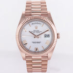 2023 NEW PAPERS Rolex President 40mm Rose Gold White Roman 228235 Watch Box