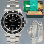1991 Rolex Submariner No-Date 2 Line Tritium Dial 14060 Steel Black 40mm Watch Box
