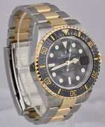 Men's Rolex Sea-Dweller 43mm Two-Tone Yellow Gold Black Stainless Watch 126603