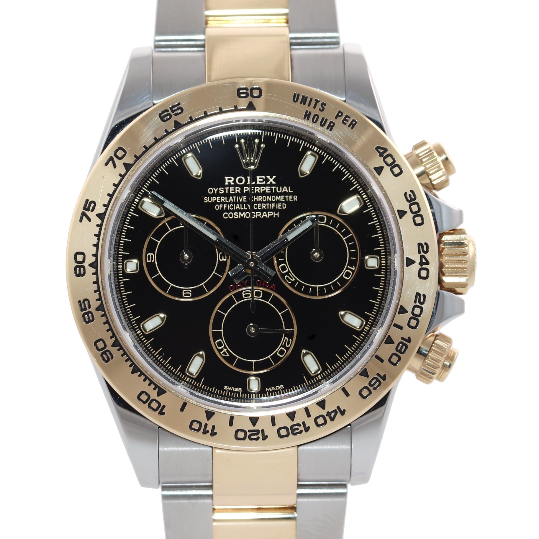 MINT 2022 Rolex Daytona Cosmograph 116503 Black Two Tone Yellow Gold Watch Box