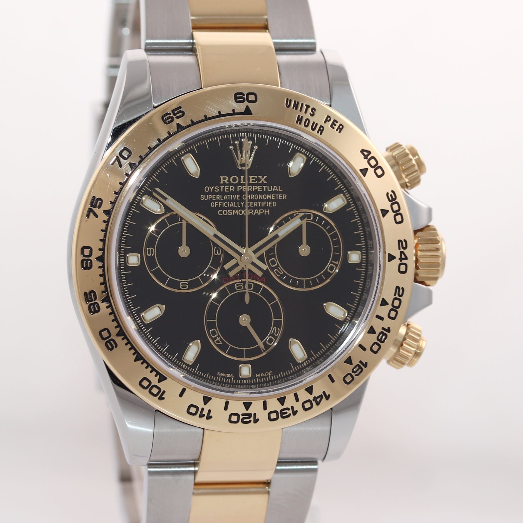 MINT 2022 Rolex Daytona Cosmograph 116503 Black Two Tone Yellow Gold Watch Box