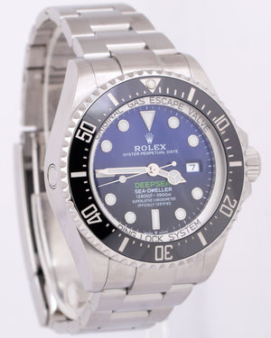 MINT Rolex Sea-Dweller Deepsea JAMES CAMERON Black Blue Steel 44mm 126660 Watch