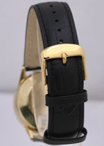 VINTAGE Rolex 7002 35mm 14K Yellow Gold Filled Silver Leather Presentation Watch