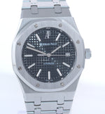 SERVICED MINT Audemars Piguet Royal Oak Black 39mm Steel 15300ST Date Watch Box