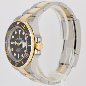 MINT 2023 Rolex Sea-Dweller 43mm Two-Tone 18K Yellow Gold Steel Black 126603