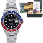 MINT 1997 PAPERS Rolex GMT-Master Pepsi Blue Red Steel 16700 Watch Oyster Box