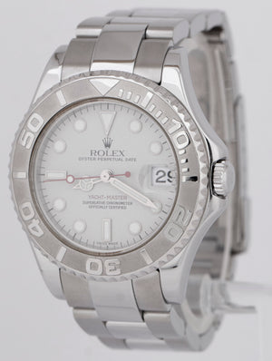 Rolex Yacht-Master Mid-Size Platinum Stainless Steel 35mm 168622 Date Watch