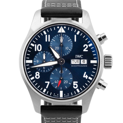 MINT PAPERS IWC Pilots Watch Chronograph Stainless 41mm Blue Watch IW388101 BOX