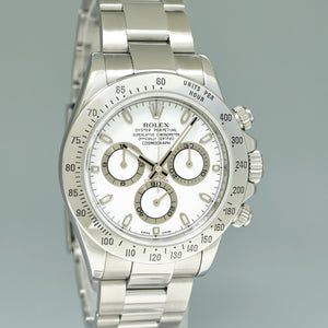 2014 MINT PAPERS Rolex Daytona 116520 White APH Chronograph Steel 40mm Watch Box