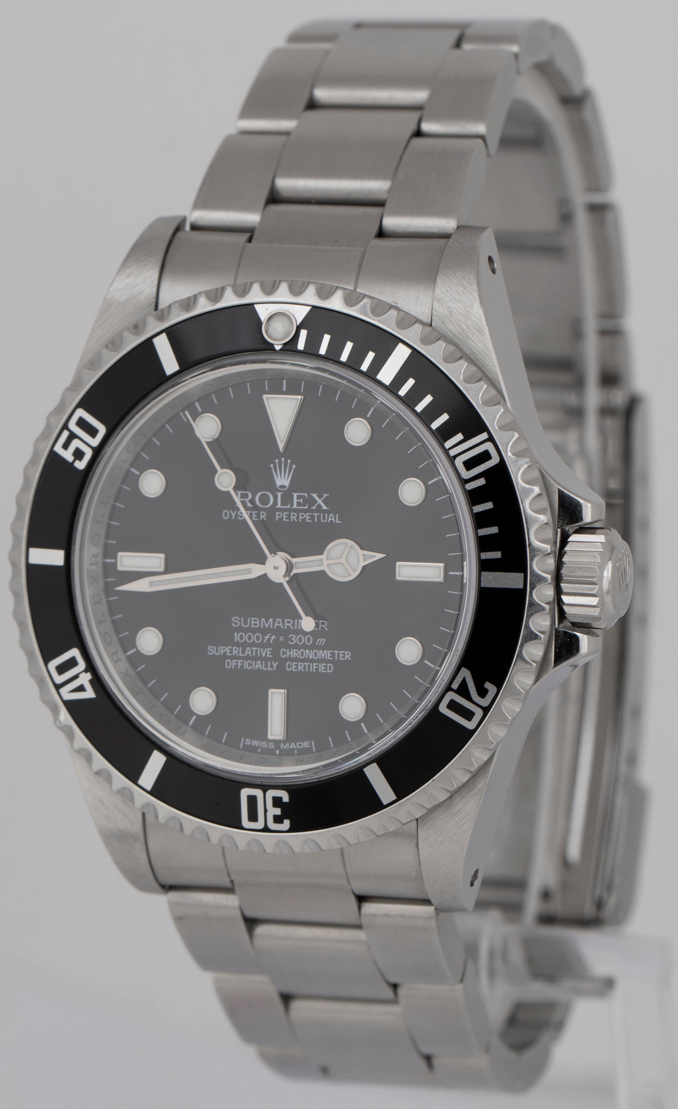 UNPOLISHED RANDOM SERIAL PAPERS Rolex Submariner No-Date 4 Line 40mm 14060 M BOX