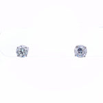 Modern 14k White Gold 2.21ctw G-H SI2 Diamond Stud Earrings