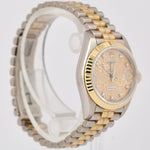 Rolex DateJust PAPERS 26mm TRIDOR President JUBILEE DIAMOND 18K Gold 69179 B+P