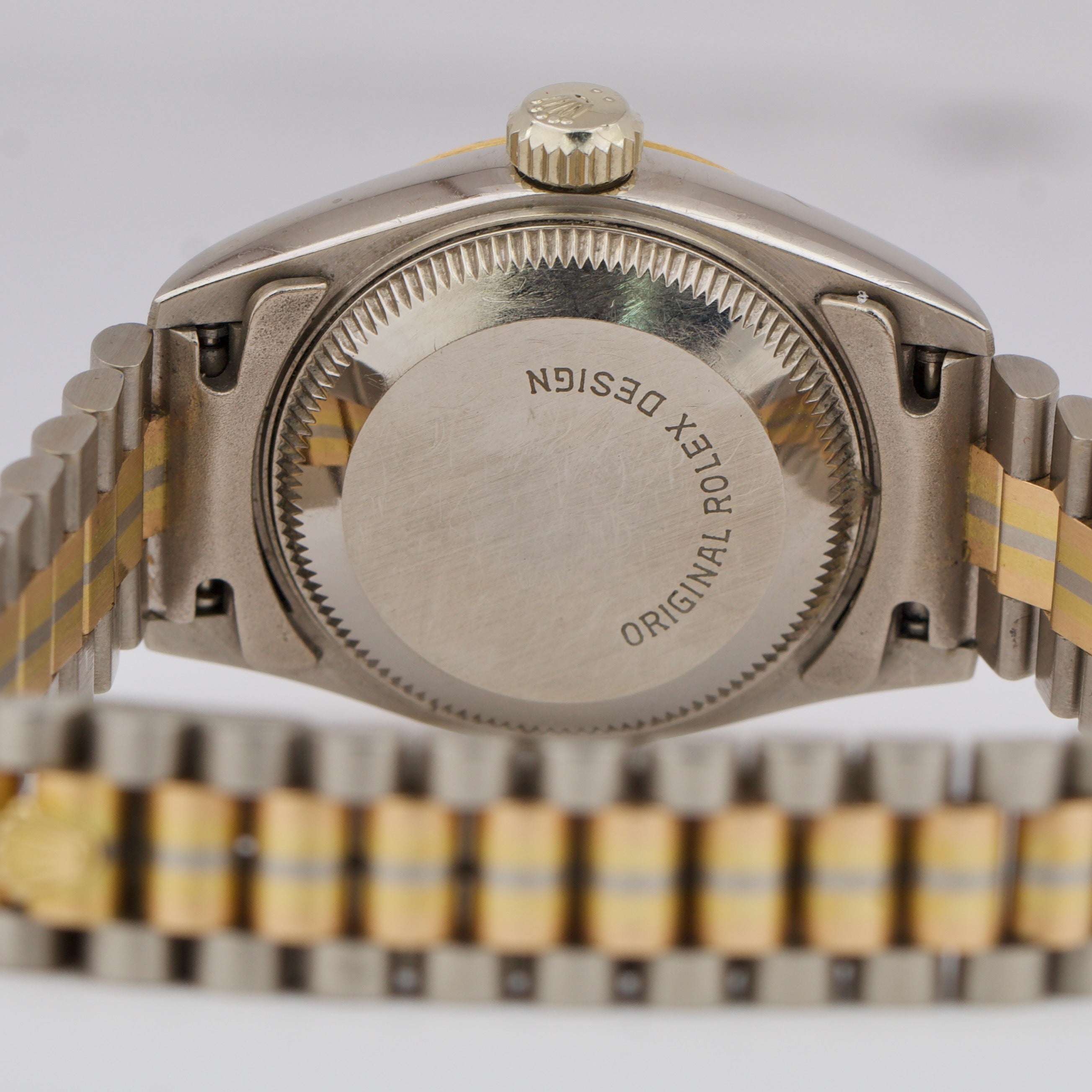 Rolex DateJust PAPERS 26mm TRIDOR President JUBILEE DIAMOND 18K Gold 69179 B+P