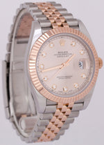 MINT PAPERS Rolex DateJust 41mm SUNDUST DIAMOND Rose Gold JUBILEE 126331 BOX