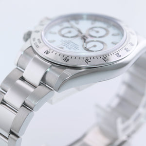 MINT 2014 Rolex Daytona 116520 White APH Steel Rehaut Chronograph 40mm Watch Box