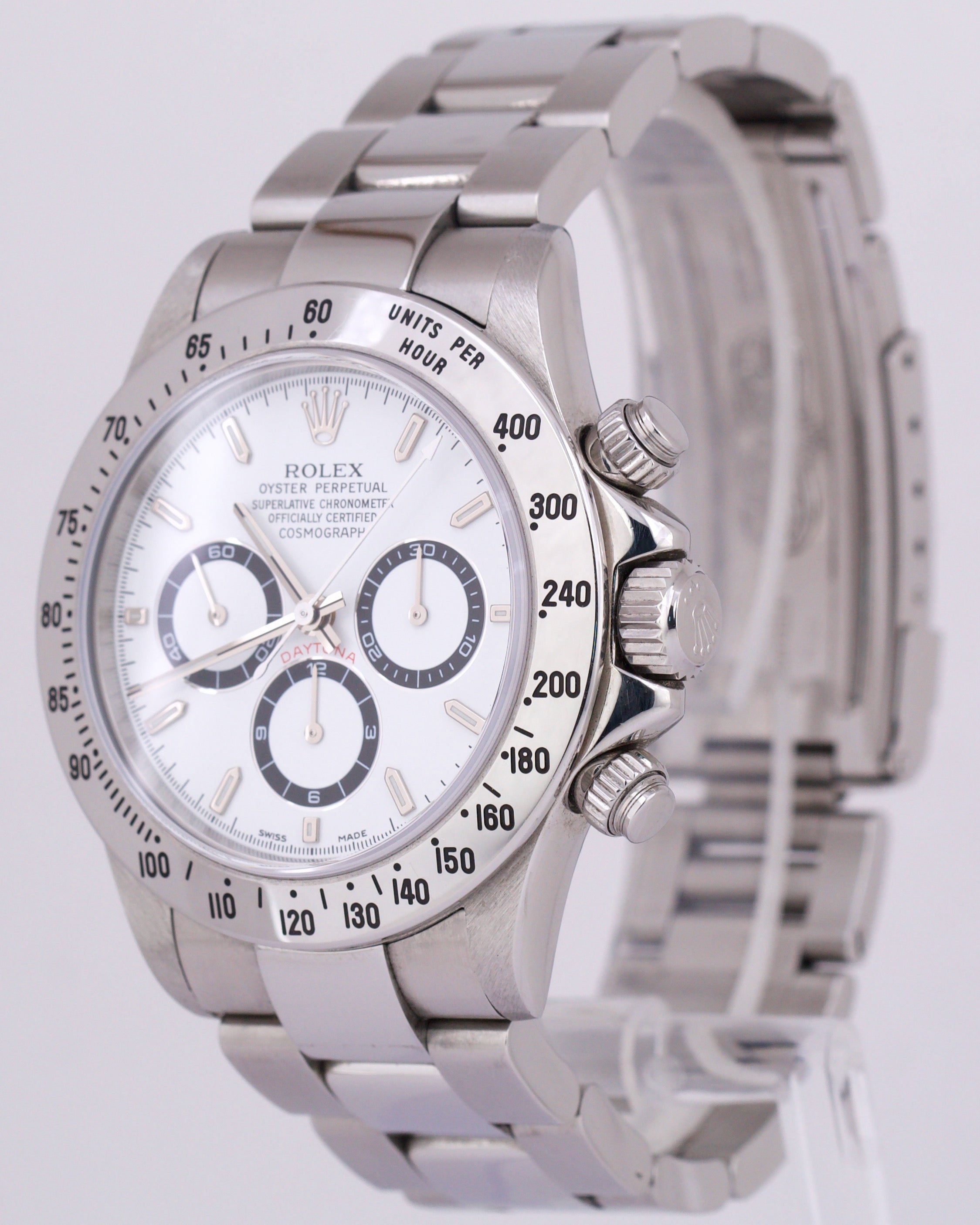 2021 RSC CARD Rolex Daytona Cosmograph White ZENITH 40mm 16520 Steel Watch BOX