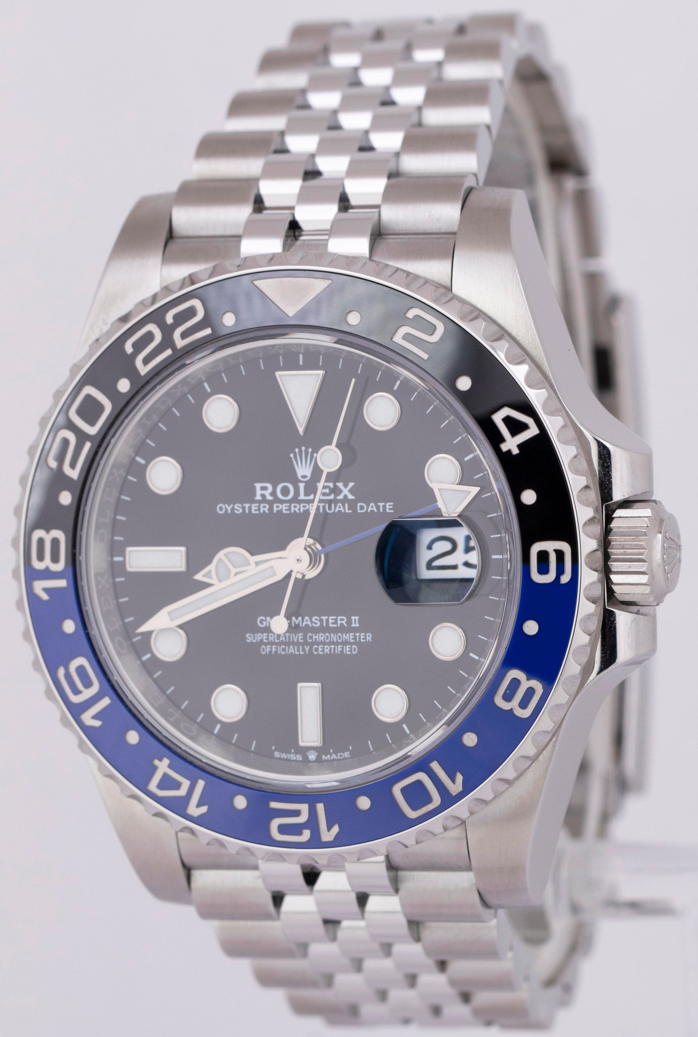 NEW PAPERS MINT Rolex GMT-Master II 126710 BLNR BATMAN Blue JUBILEE 40mm BOX