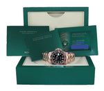 2023 NEW PAPERS Rolex GMT Master Rose Gold Ceramic Root Beer 126715 Watch Box