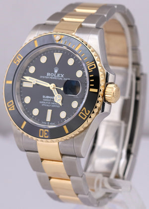 MINT 2023 Rolex Submariner Date 41mm Ceramic BLACK Two-Tone 18K Gold 126613 LN