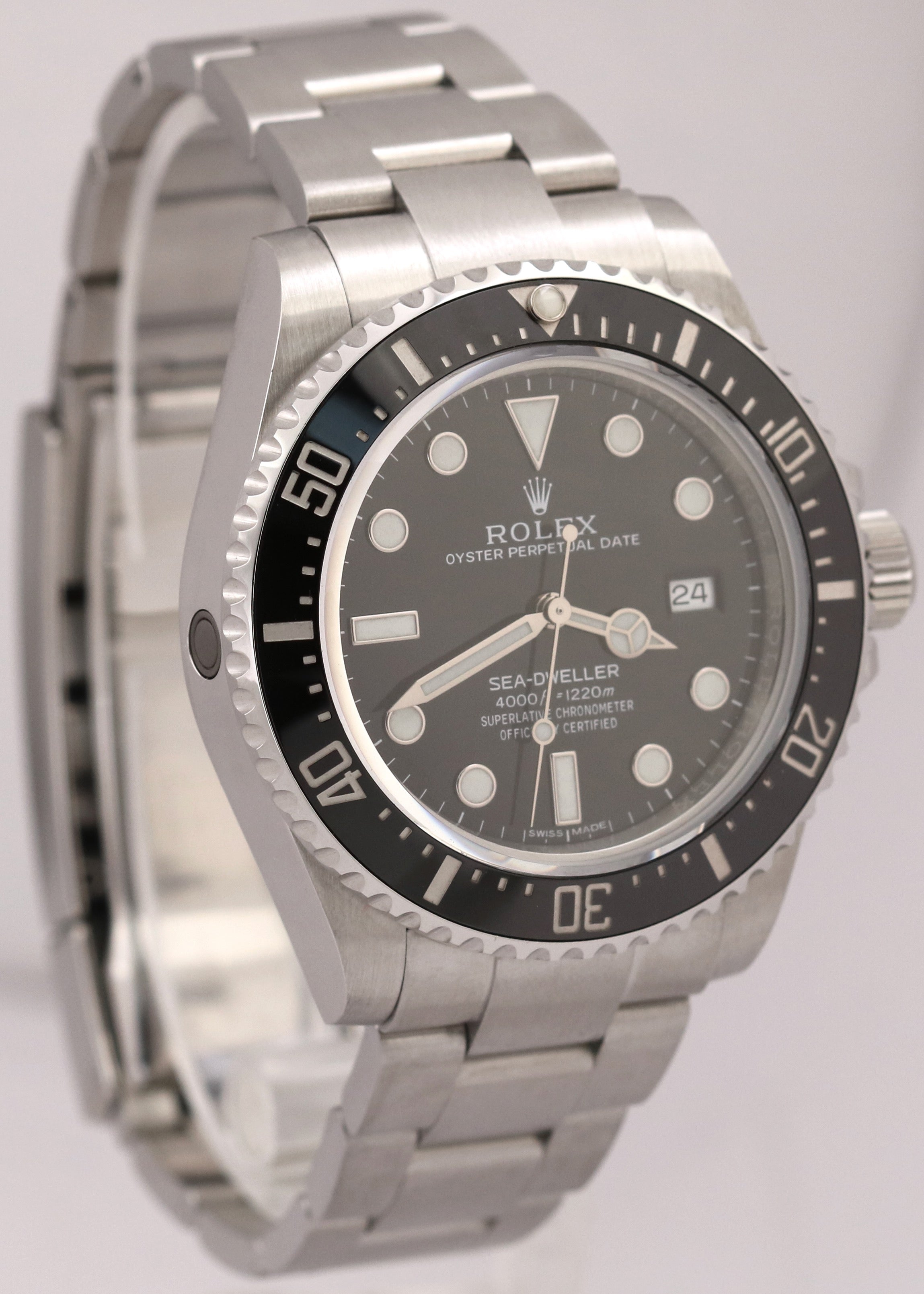 PAPERS Rolex Sea-Dweller 4000 SD4K Black 40mm Ceramic Stainless Steel 116600 BOX