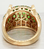 John C Rinker Tsavorite Cluster Band -  14k Yellow Gold JCR Ring