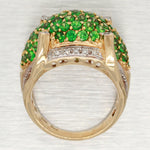 John C Rinker Tsavorite Cluster Band -  14k Yellow Gold JCR Ring