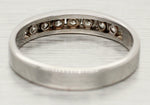 Vintage 0.30ctw Channel-Set Diamond Band - 14k White Gold Wedding Ring