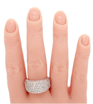 Sonia Bitton 2ctw Diamond Pave Large Band Ring | 14k White Gold