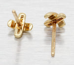 Tiffany & Co. 18k Cross Stitch Stud Earrings - Small 750 Yellow Gold 'X'
