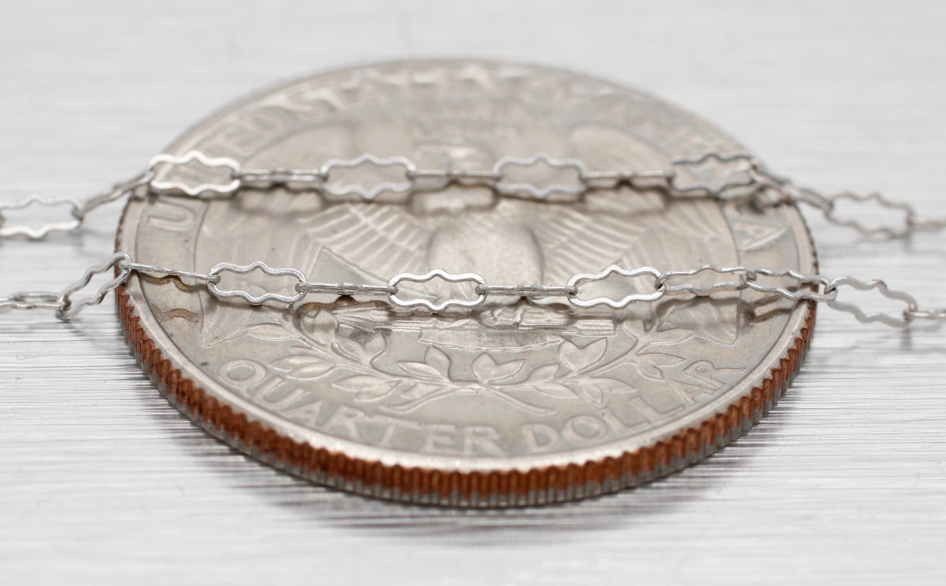 Antique Art Deco Diamond Sapphire Octagon Pendant - 14k White Gold Necklace - 16"