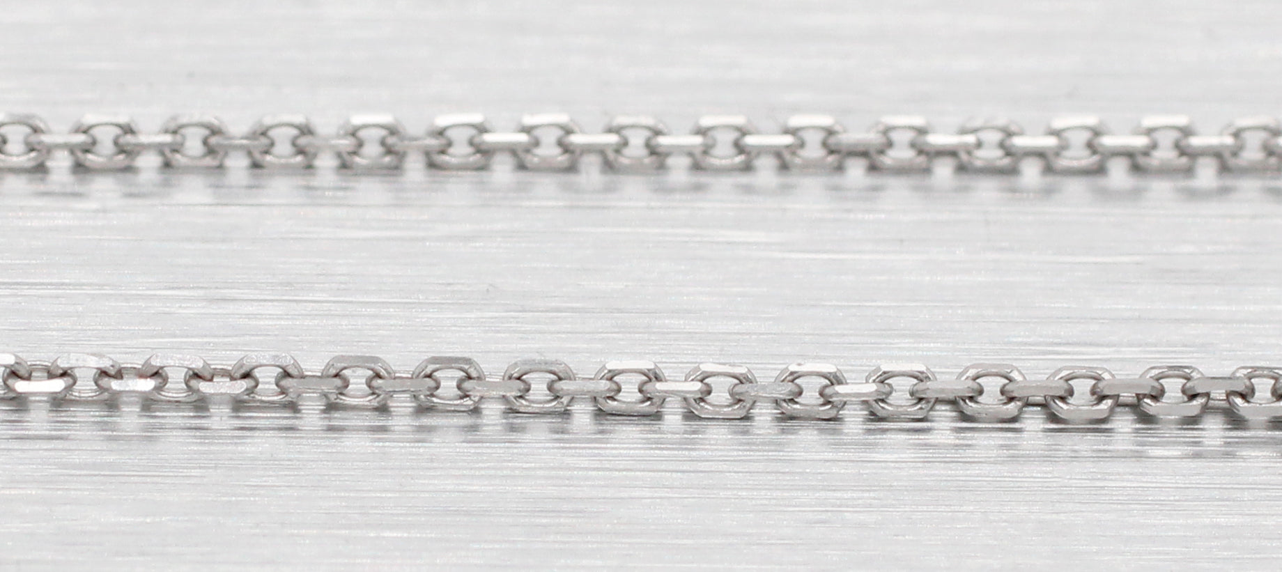 Antique Art Deco Diamond & Rock Crystal Pendant - 14k White Gold Necklace - 17"