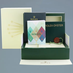 2005 MINT PAPERS Rolex Yacht-Master Yellow Gold 16628 White Sapphire Watch Box