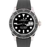 MINT PAPERS Rolex Yacht-Master 18K White Gold Oysterflex Black 42mm 226659 BOX