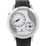 Bertolucci 1213 Volta Mother of Pearl Diamond 42mm Steel Leather Quartz Watch