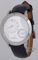 Bertolucci 1213 Volta Mother of Pearl Diamond 42mm Steel Leather Quartz Watch