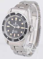 Vintage Rolex Submariner Black Automatic Stainless Steel 40mm Watch 5512