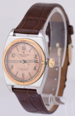 Vintage 1944 Rolex Oyster Viceroy Salmon Arabic 14K ROSE GOLD 3359 29mm Watch