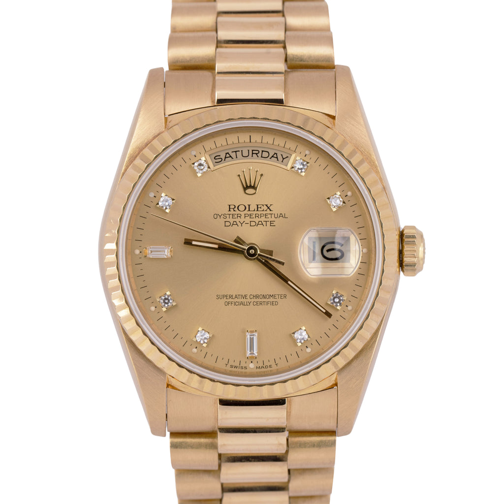 Ladies 18k gold rolex watch | Eternity Diamonds