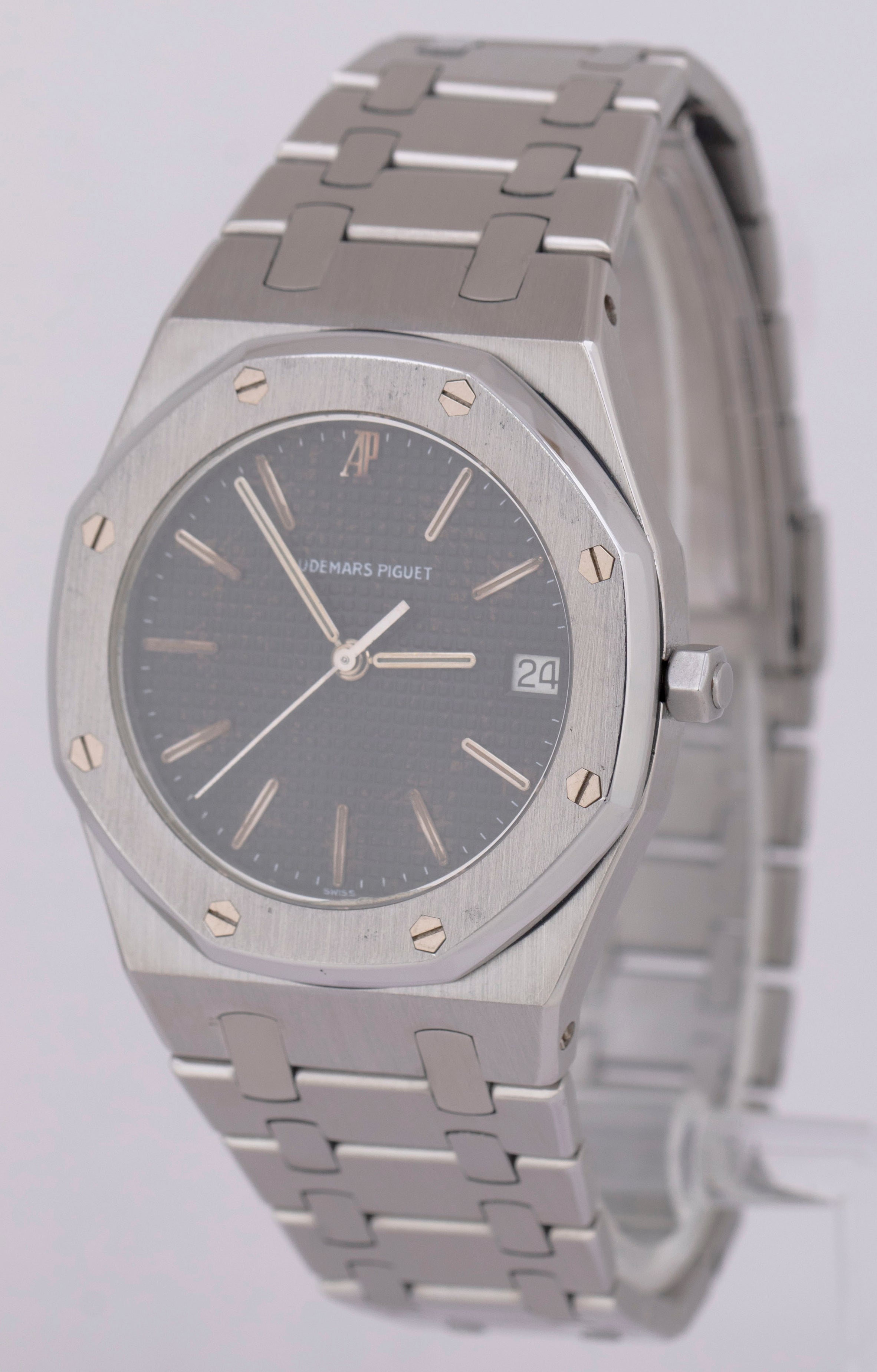 Audemars Piguet Royal Oak Black Stainless Ultra-Thin Quartz 36mm 56023ST BOX